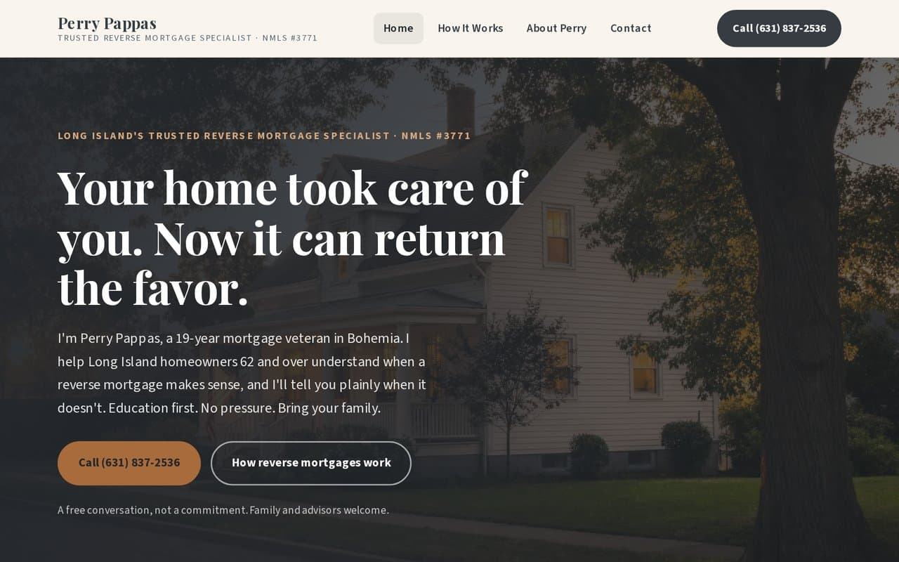 Reverse mortgage specialist website